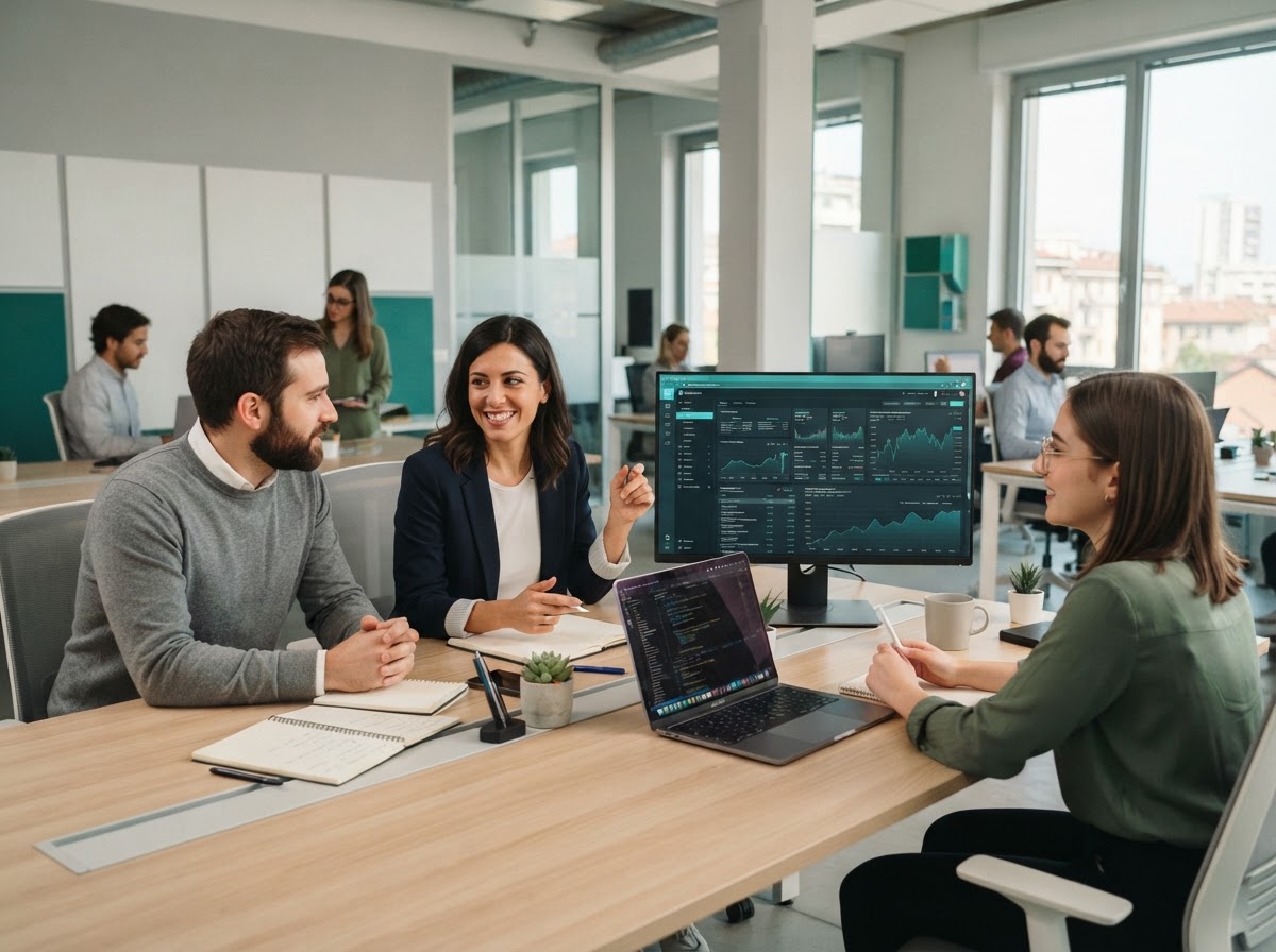 Mirelvo Tarexin: team di analisi al lavoro su modelli predittivi e gestione del rischio